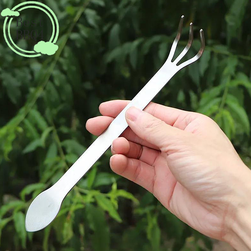 Bonsai Garden Rake - (BBQ4) 1Pc Stainless Steel Root Rake