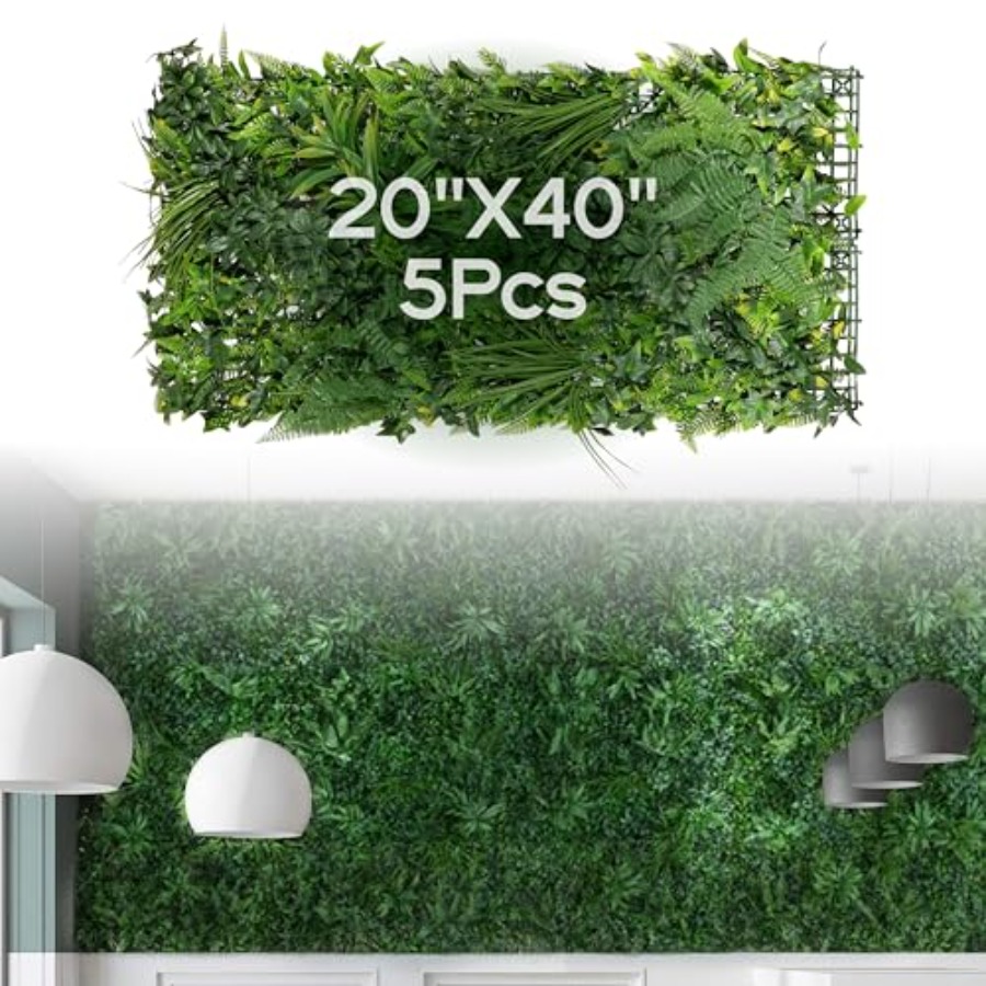 Bonsai Garden Wall - 20''X40'' Artificial Rainforest Living Wall Grass