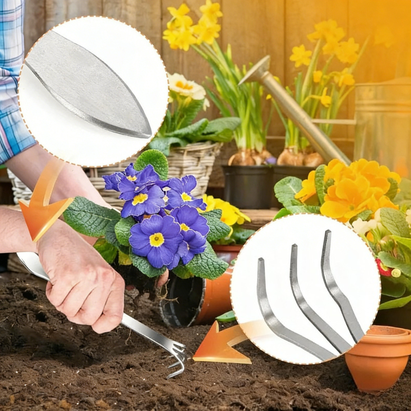 1Pc Stainless Steel 3 Claws Lo - Bonsai Garden Rake のレビューと価格
