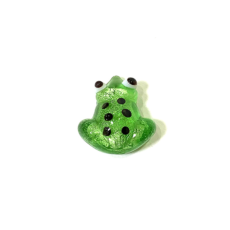 2pcs Mini Glass Frog Figurine  - Bonsai Garden Chinese Garden のレビューと価格