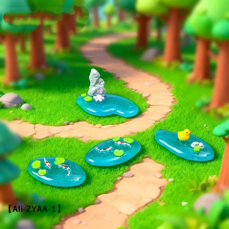 【A】Mini Resin Pond Ornaments W - Bonsai Koi Garden のレビューと価格