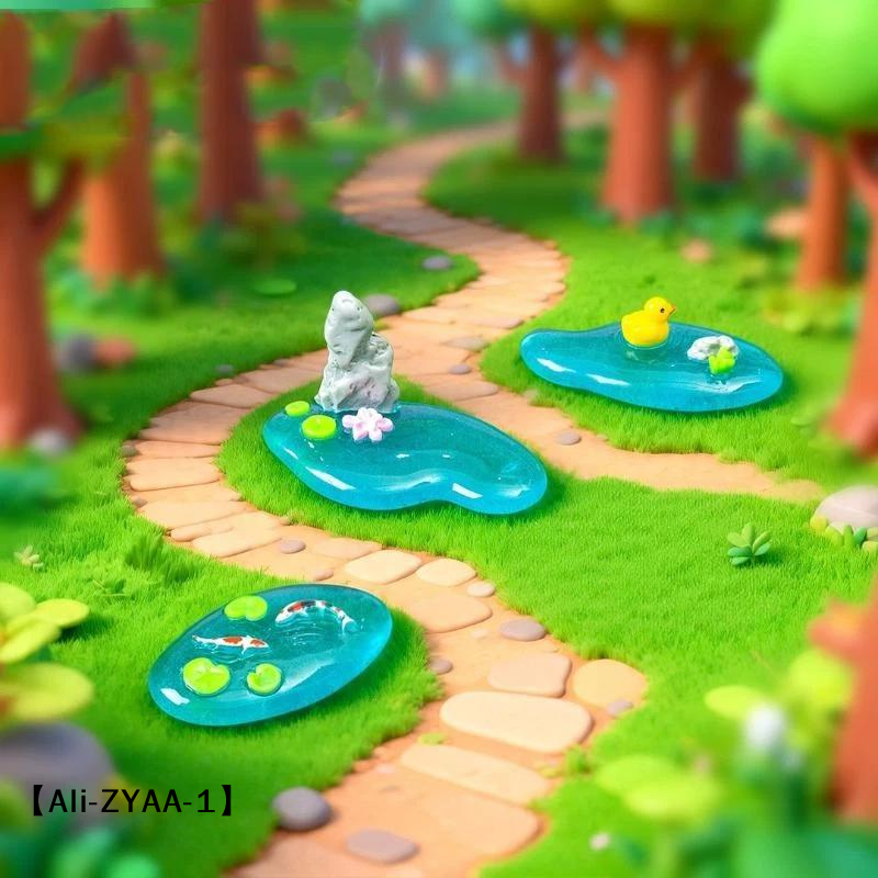 【A】Mini Resin Pond Ornaments W - Bonsai Koi Garden のレビューと価格