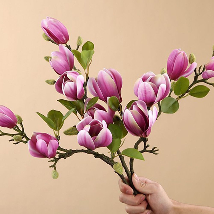 Artificial Flowers Silk Magnol - Bonsai Garden Photos のレビューと価格