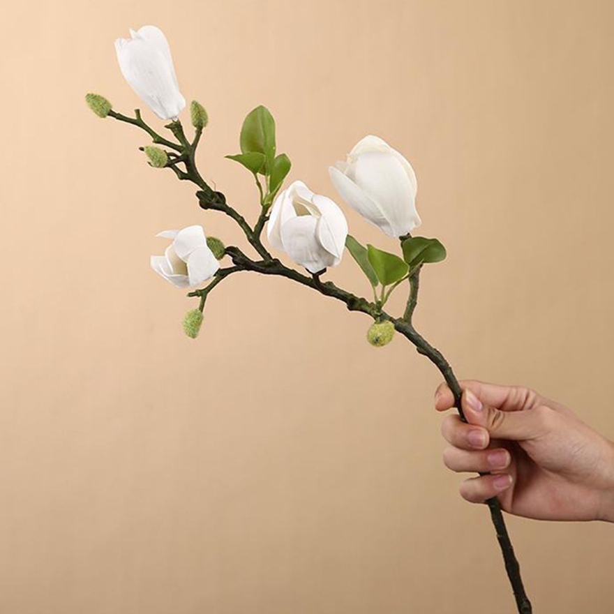 Artificial Flowers Silk Magnol - Bonsai Garden Photos のレビューと価格