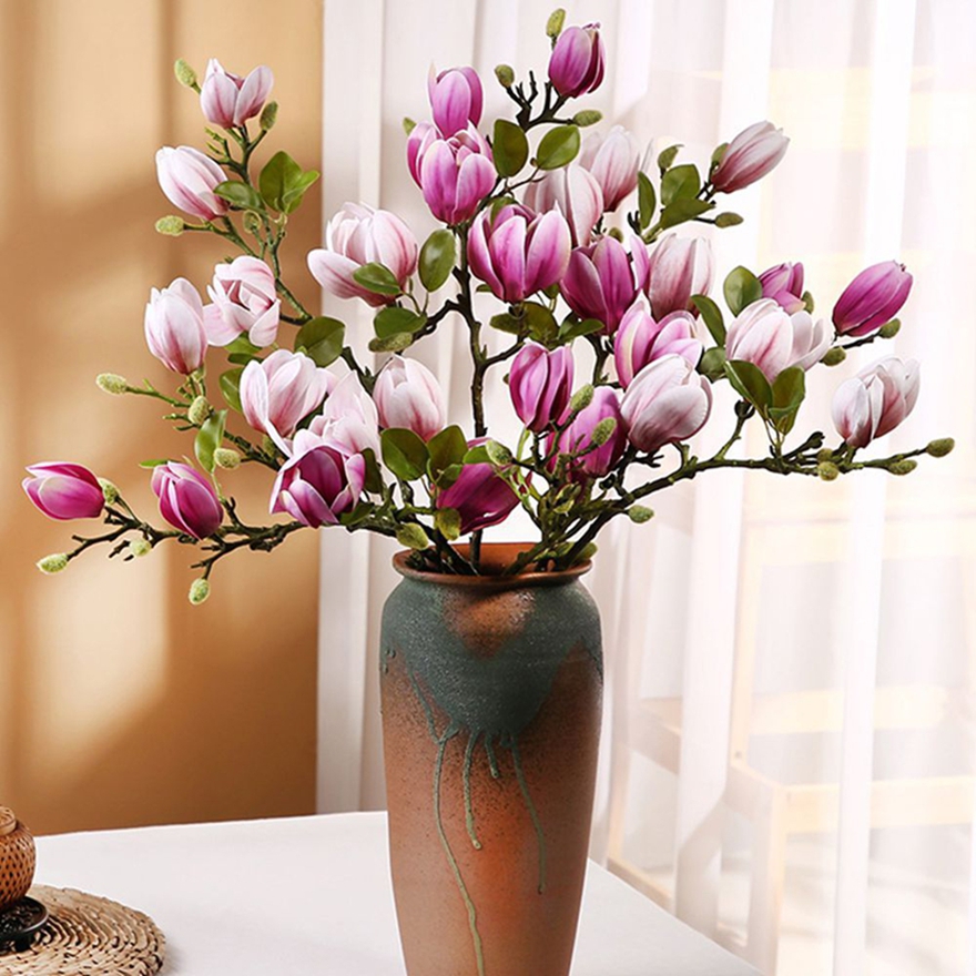 Artificial Flowers Silk Magnol - Bonsai Garden Photos のレビューと価格