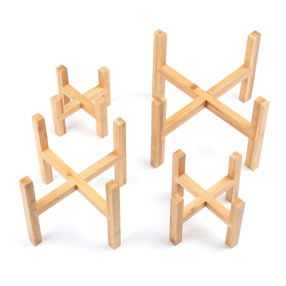Wood Flowerpot Holder Floor-St - Bonsai Garden Display Stands のレビューと価格