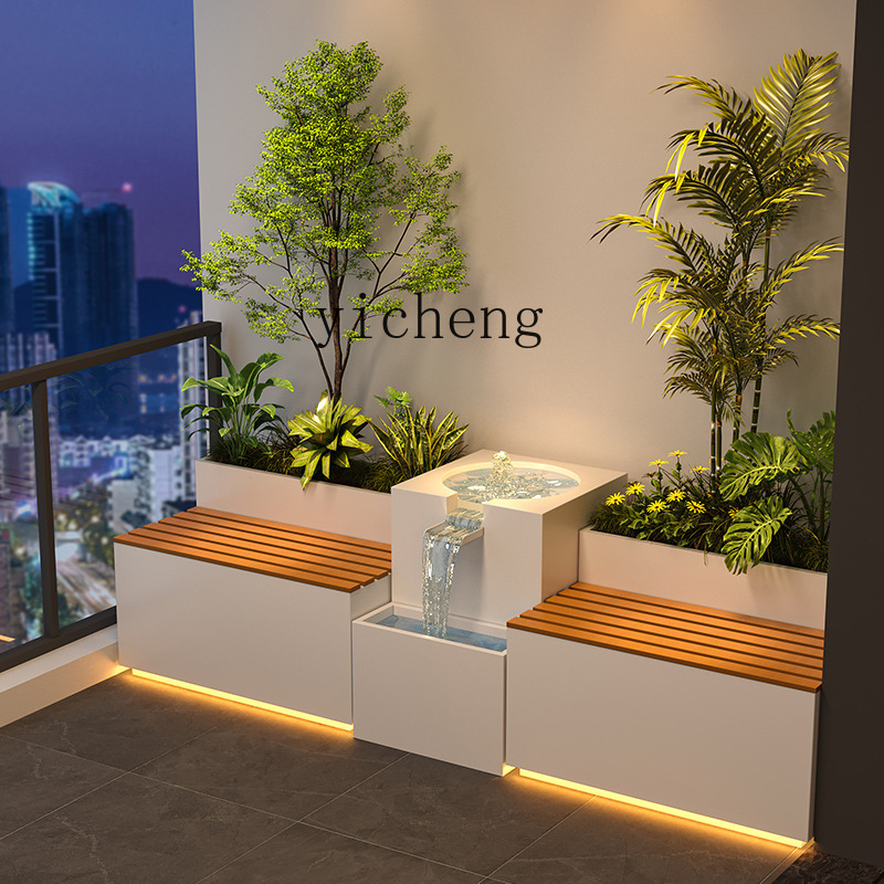 Garden Balcony Flower Box Sitt - Bonsai Garden Chinese Garden のレビューと価格