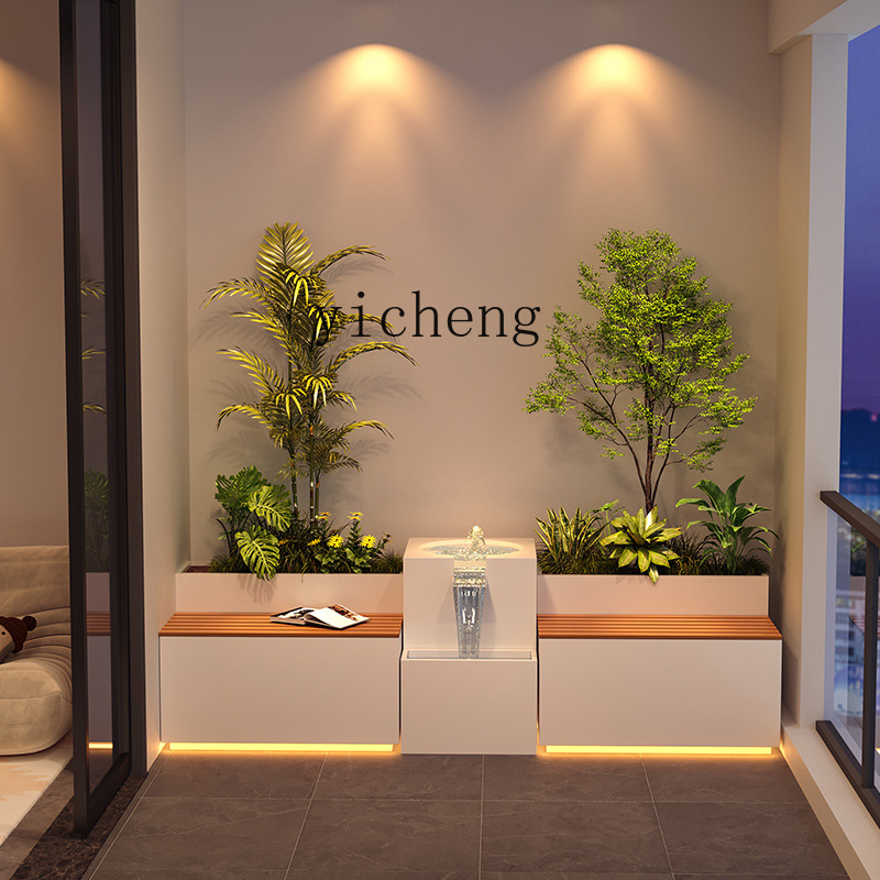 Garden Balcony Flower Box Sitt - Bonsai Garden Chinese Garden のレビューと価格