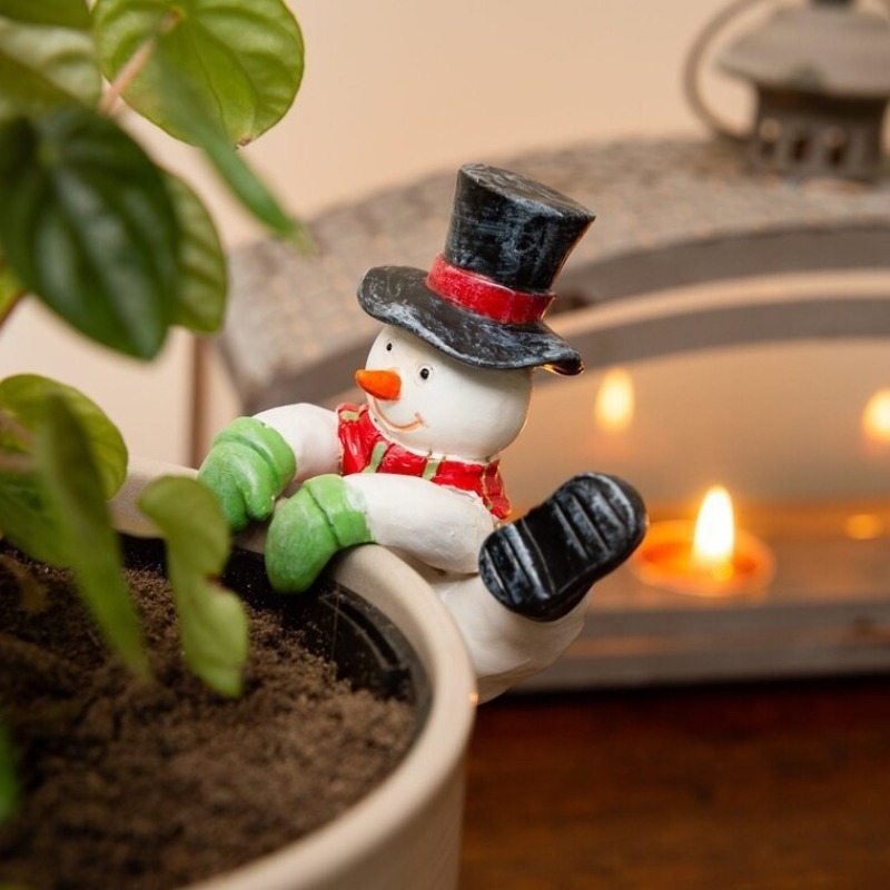 Christmas Santa Snowman Statue - Bonsai Garden Wall のレビューと価格