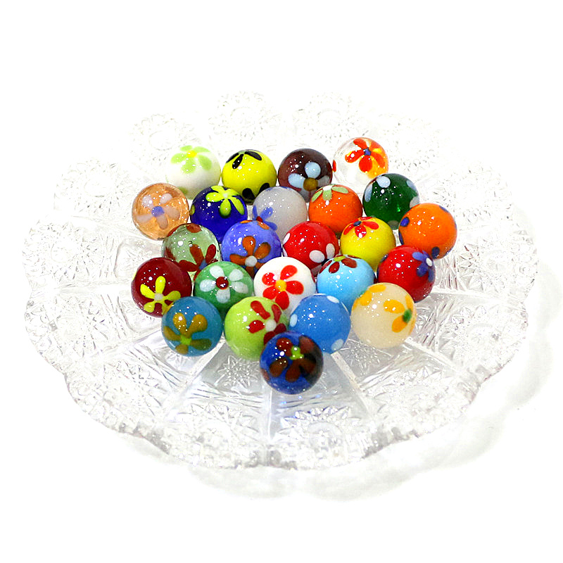 6pcs 16mm Colorful Rare Glass  - Bonsai Garden Chinese Garden のレビューと価格