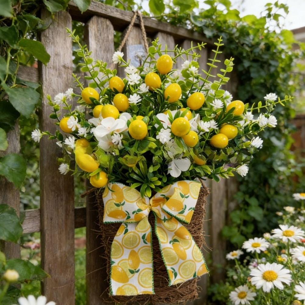 Artificial Lemon Hanging Baske - Bonsai Garden Wall のレビューと価格