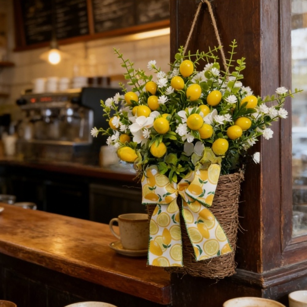 Artificial Lemon Hanging Baske - Bonsai Garden Wall のレビューと価格