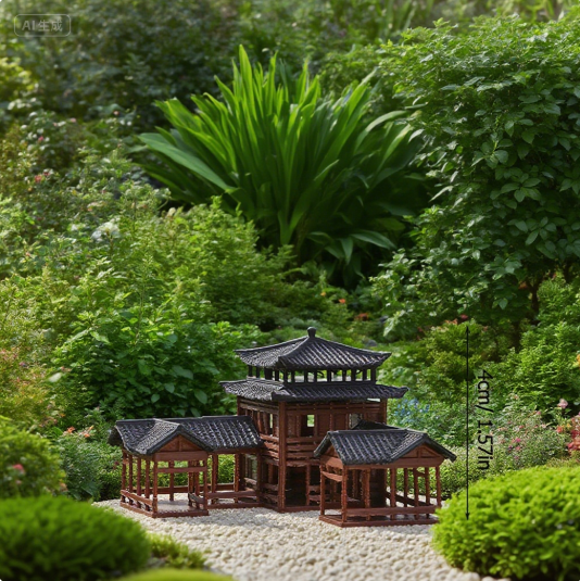 Ancient Building Model Miniatu - Bonsai Garden Chinese Garden のレビューと価格