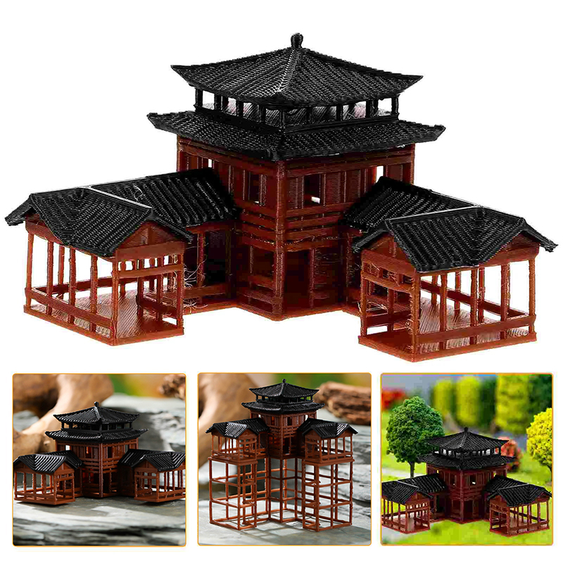 Ancient Building Model Miniatu - Bonsai Garden Chinese Garden のレビューと価格