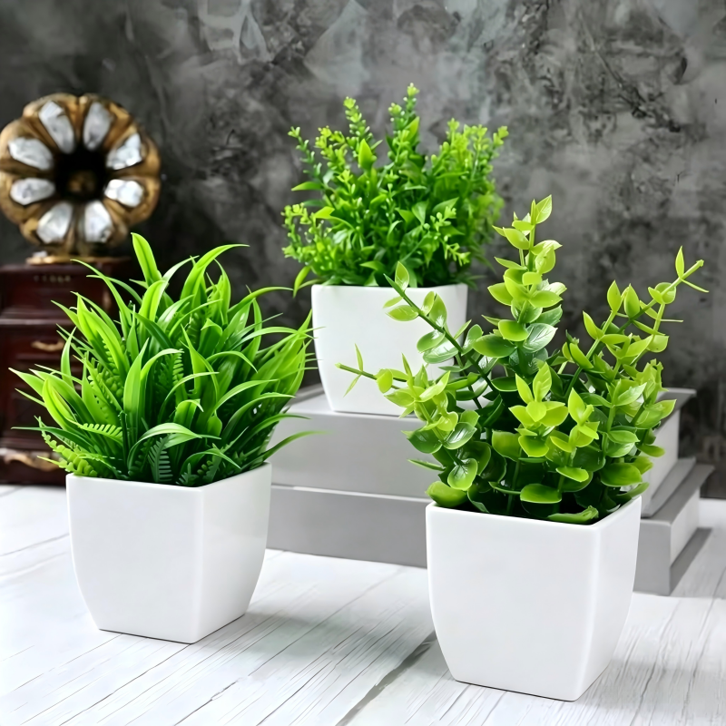 Mini Artificial Potted Plants  - Bonsai Garden Kit のレビューと価格