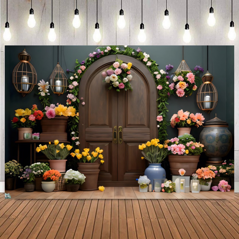 Spring Floral Arch Photo Backd - Bonsai Garden Photos のレビューと価格