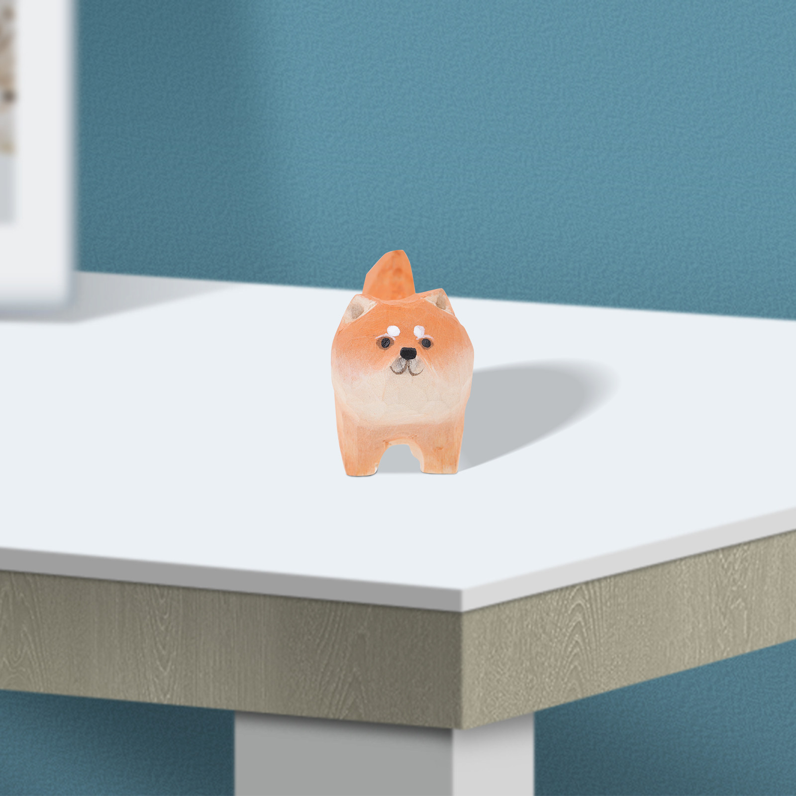 Wooden Puppy Ornament Design H - Bonsai Garden Design のレビューと価格