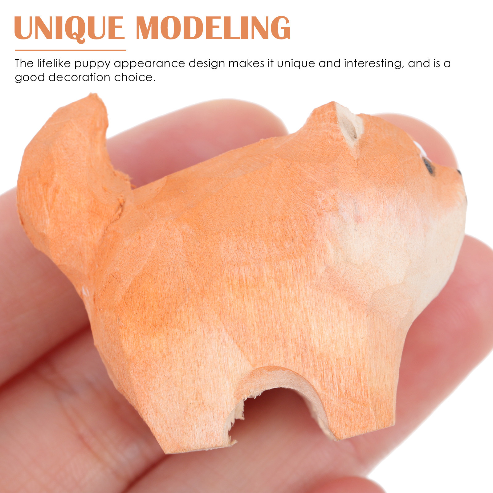 Wooden Puppy Ornament Design H - Bonsai Garden Design のレビューと価格