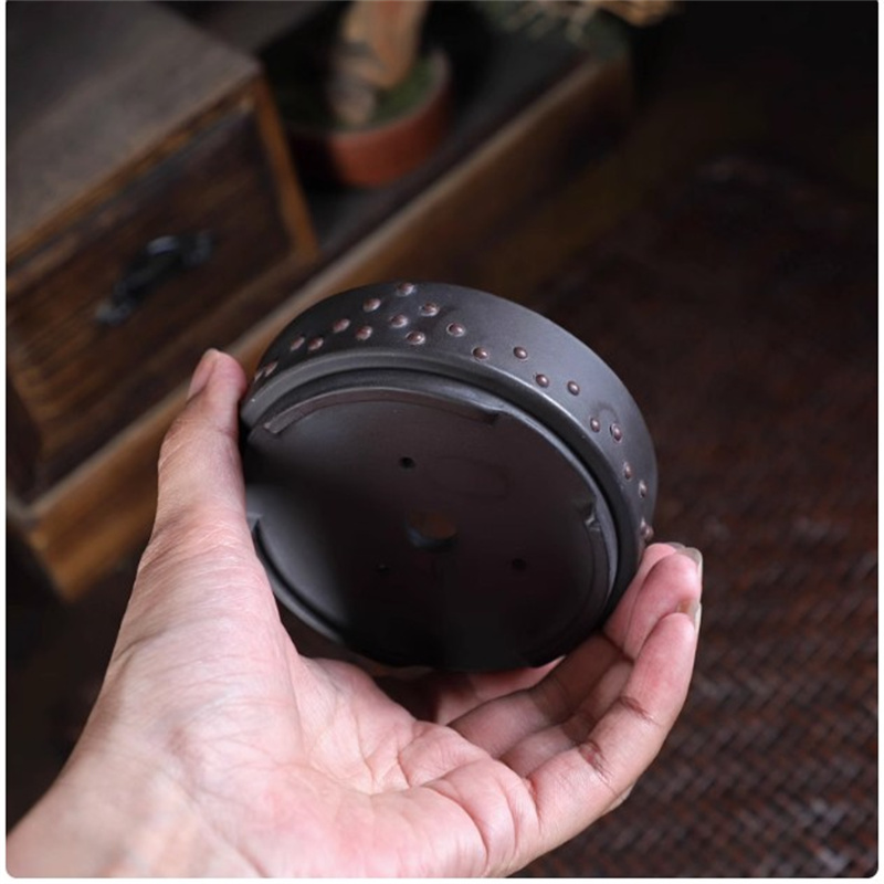 Ceramic Round Bonsai Pot, Drum - Bonsai Garden Chinese Garden のレビューと価格