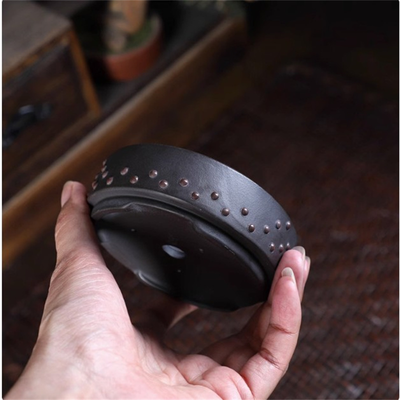 Ceramic Round Bonsai Pot, Drum - Bonsai Garden Chinese Garden のレビューと価格