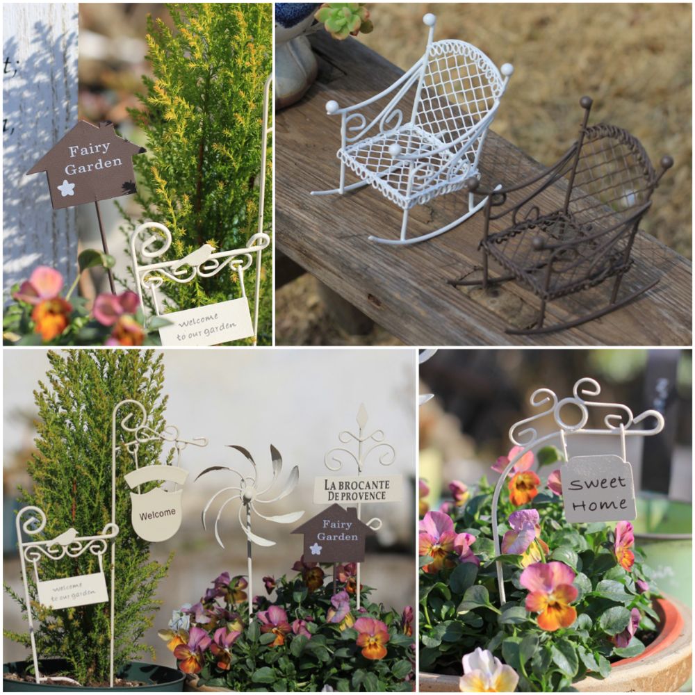 Metal Dollhouse Furniture Whit - Bonsai Garden Photos のレビューと価格