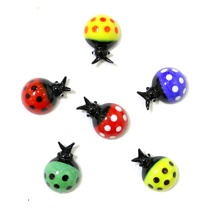 Mini Glass Beetle Ladybug Figu - Bonsai Garden Chinese Garden のレビューと価格
