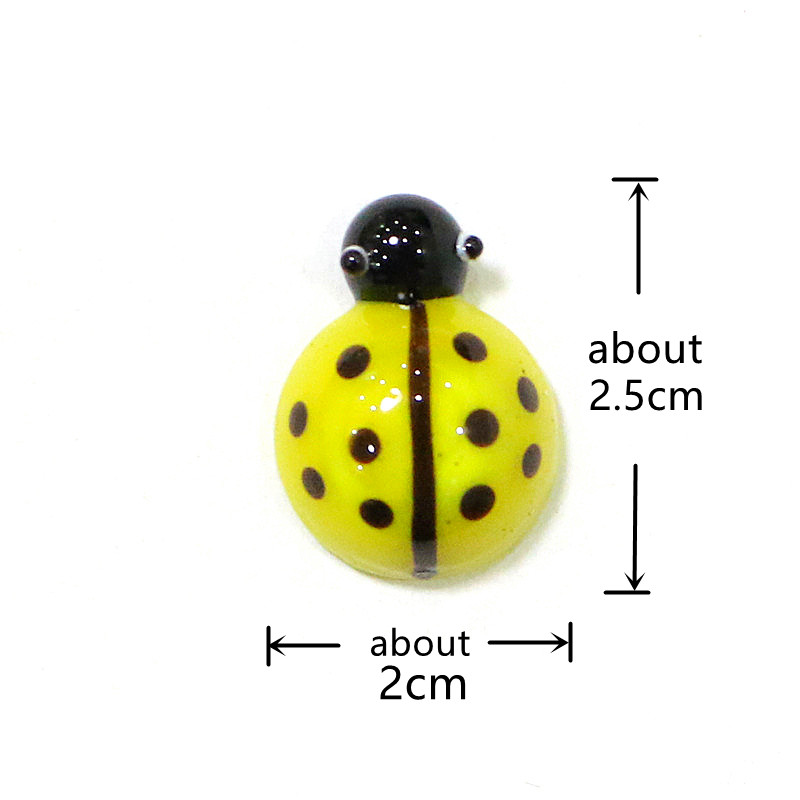 Mini Glass Beetle Ladybug Figu - Bonsai Garden Chinese Garden のレビューと価格