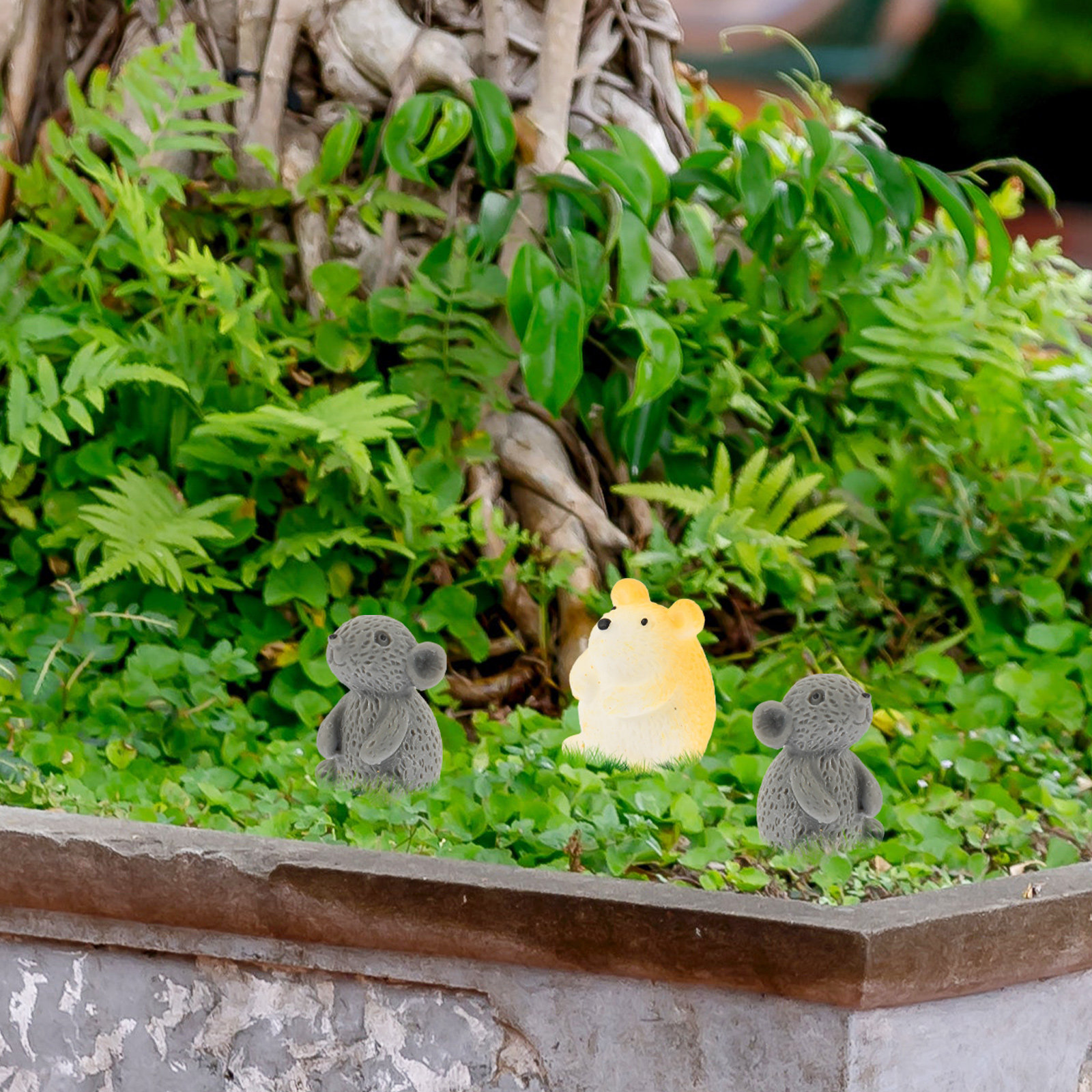 12Pcs Mini Hamster Resin Ornam - Bonsai Garden Photos のレビューと価格