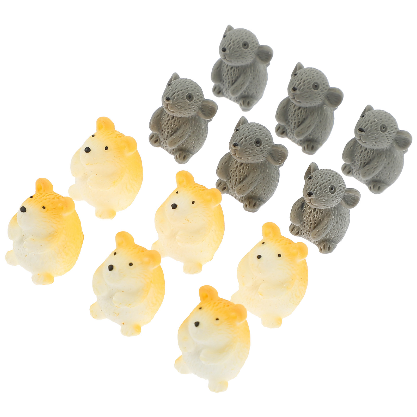 12Pcs Mini Hamster Resin Ornam - Bonsai Garden Photos のレビューと価格