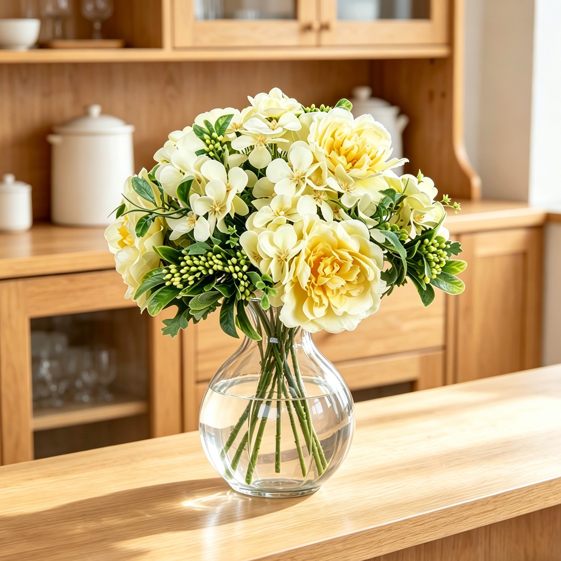 Artificial Flower Silk Peony R - Bonsai Garden Wall のレビューと価格