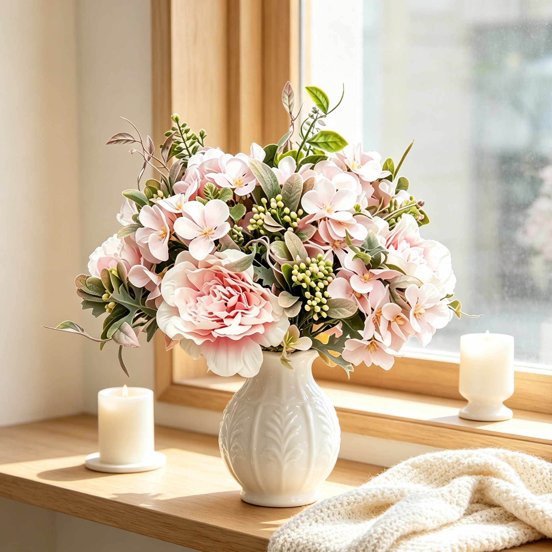 Artificial Flower Silk Peony R - Bonsai Garden Wall のレビューと価格