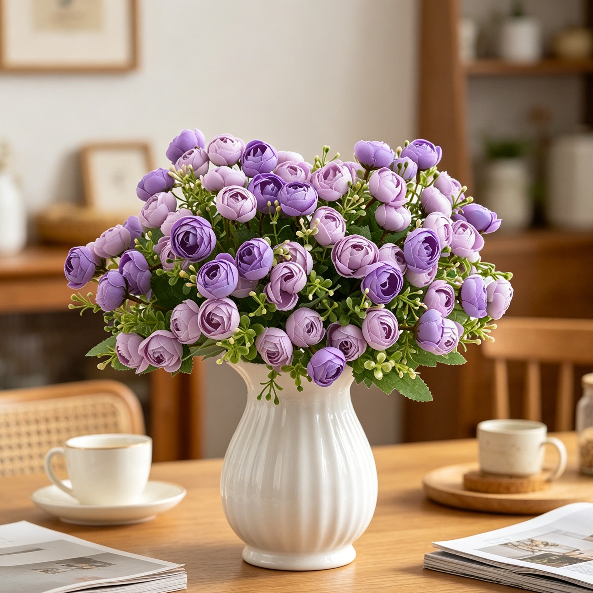 Silk Artificial Flower Tea Bud - Bonsai Garden Wall のレビューと価格