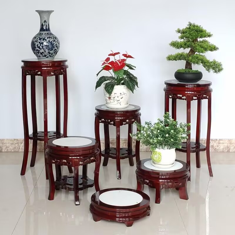 Ebony Wood Round Table Crafts  - Bonsai Garden Display Stands のレビューと価格