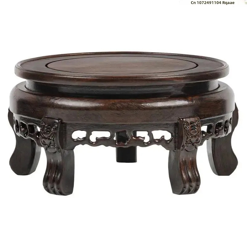 Ebony Wood Round Table Crafts  - Bonsai Garden Display Stands のレビューと価格