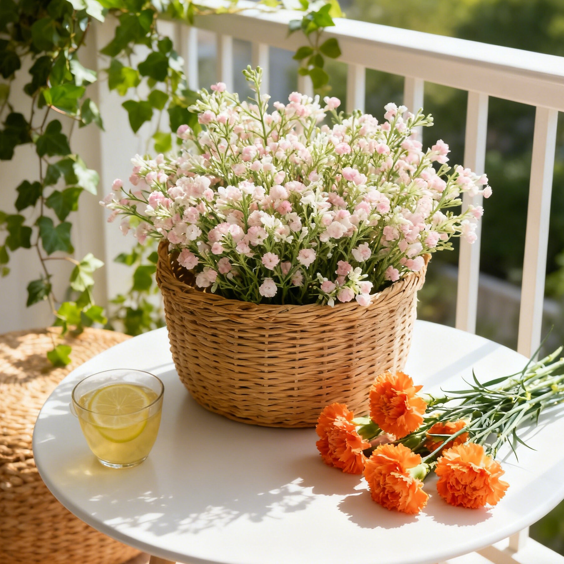 Artificial Flower Plant Gypsop - Bonsai Garden Wall のレビューと価格
