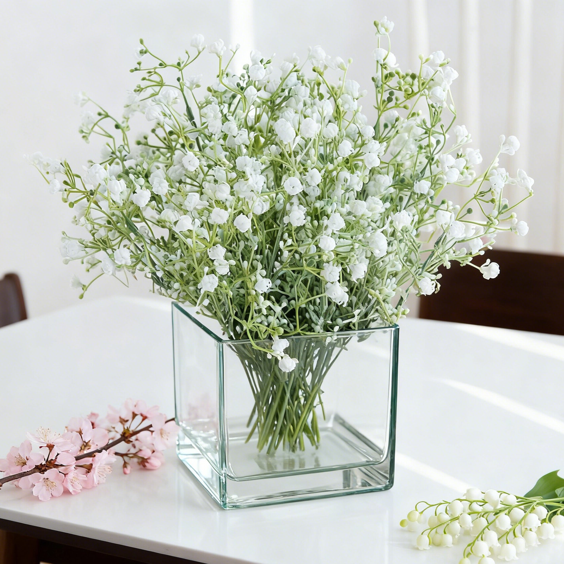 Artificial Flower Plant Gypsop - Bonsai Garden Wall のレビューと価格