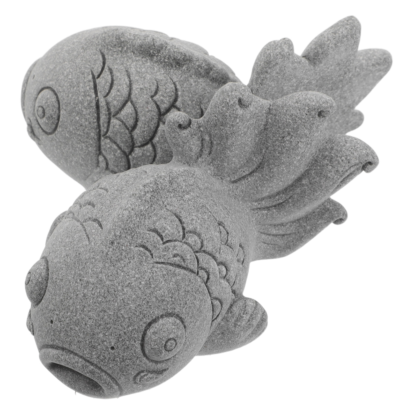 2Pcs Koi Fish Garden Statues R - Bonsai Koi Garden のレビューと価格