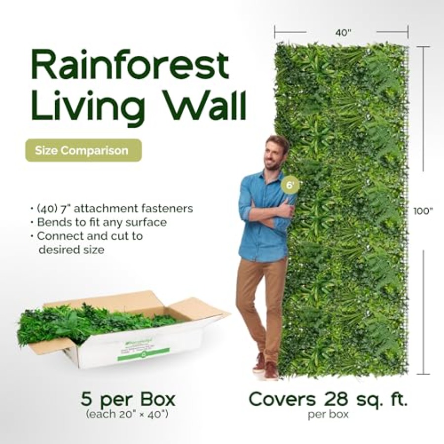 20''X40'' Artificial Rainfores - Bonsai Garden Wall のレビューと価格