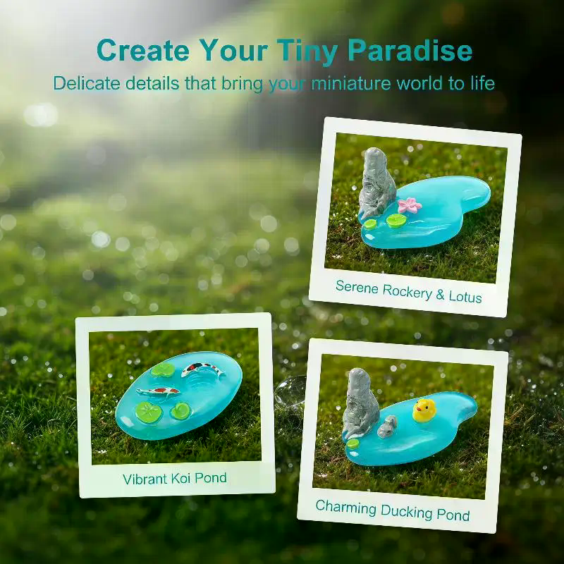 Mini Resin Pond Ornaments With - Bonsai Koi Garden のレビューと価格
