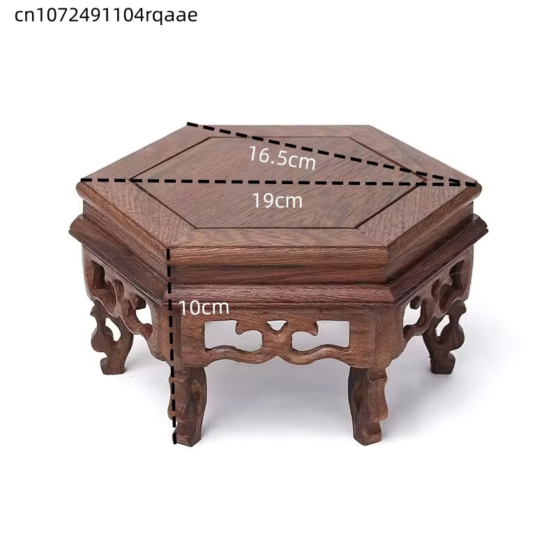 Wooden Hexagonal Plant Stand F - Bonsai Garden Display Stands のレビューと価格