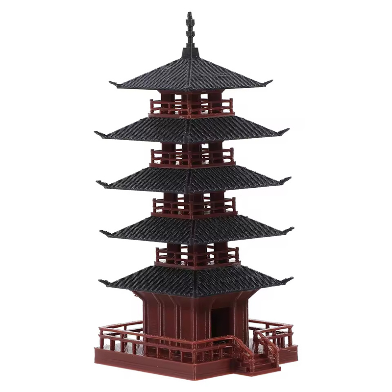 🛒1Pc Mini Pagoda Statue Chines - Bonsai Garden Chinese Garden のレビューと価格