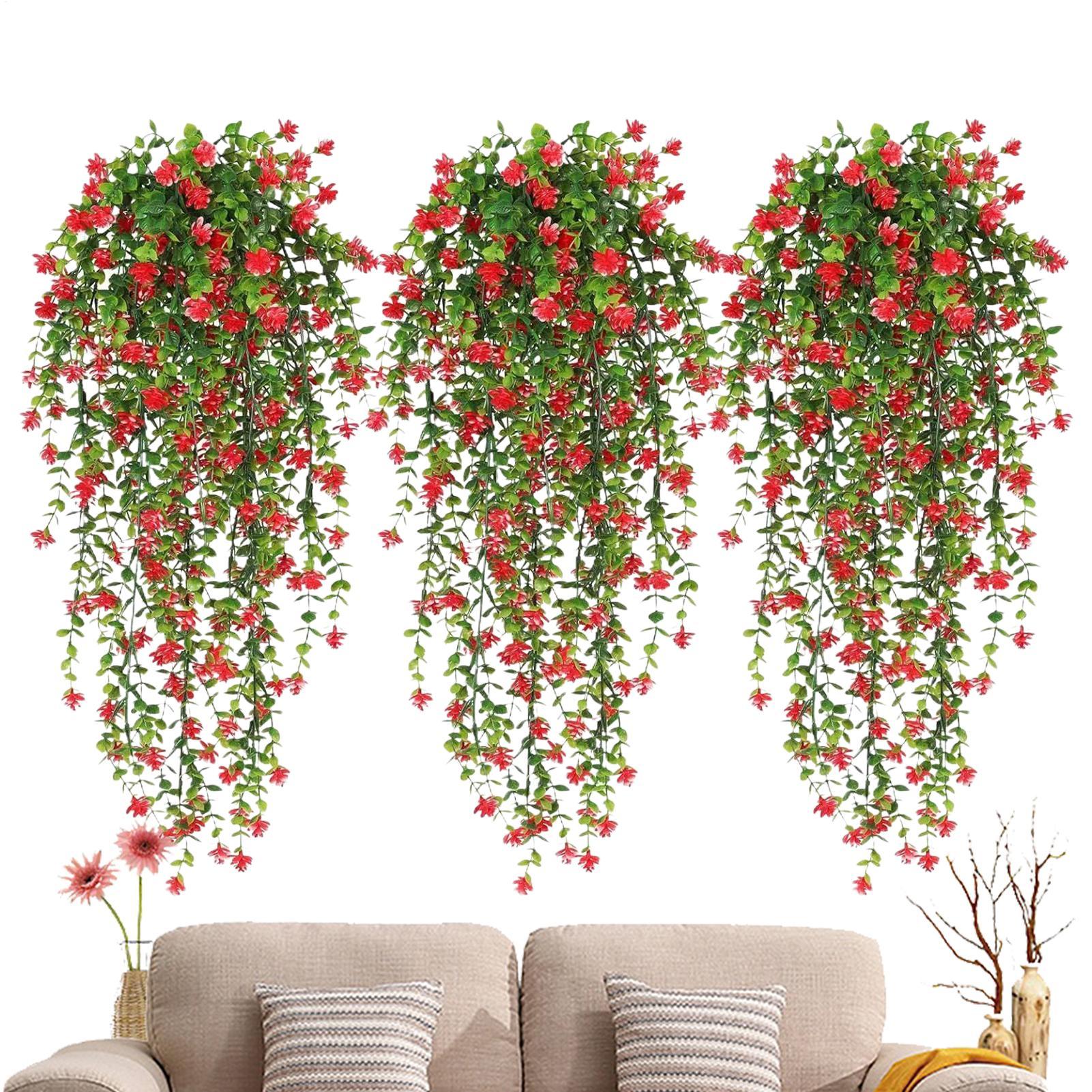 Simulated Flowers Ivy Vines Wa - Bonsai Garden Wall のレビューと価格