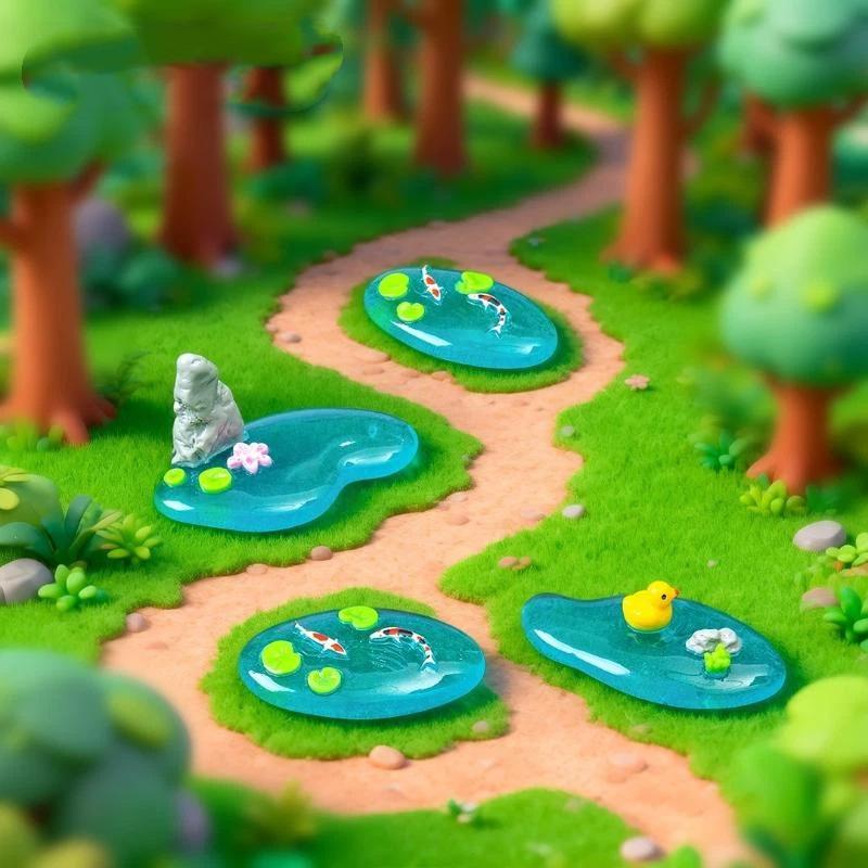 Mini Resin Pond Ornaments With - Bonsai Garden Design のレビューと価格