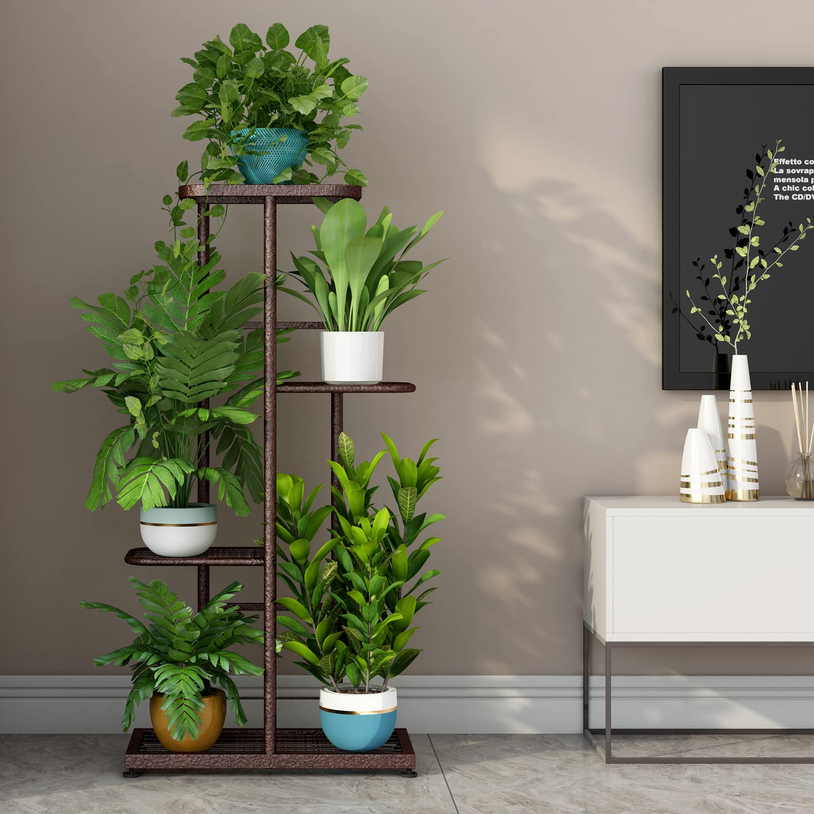 Modern Metal Plant Stand 4 Tie - Bonsai Garden Display Stands のレビューと価格