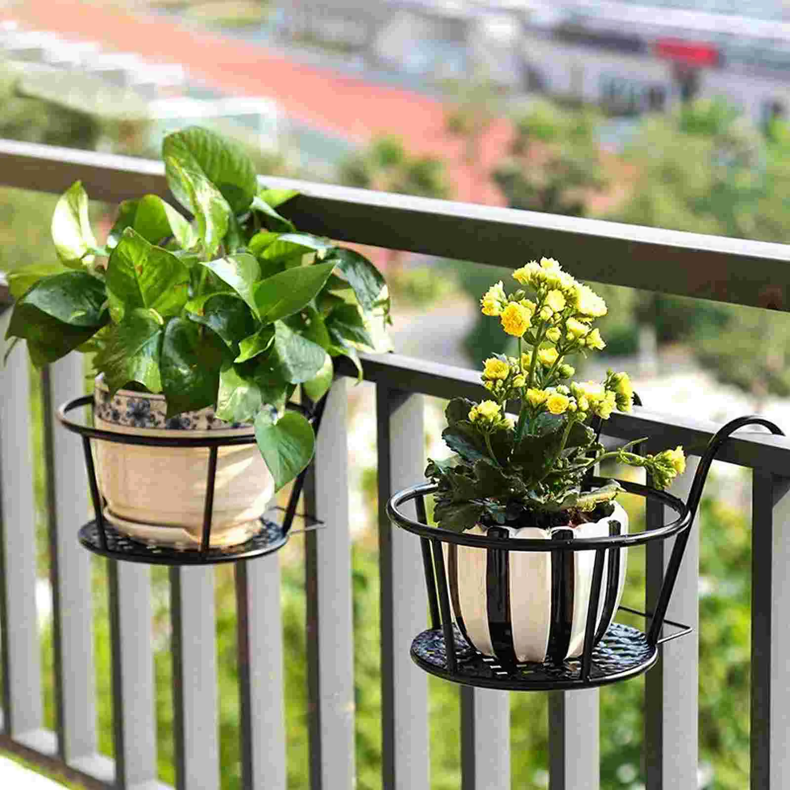 2 Pcs Iron Flower Pot Stand Wa - Bonsai Garden Wall のレビューと価格