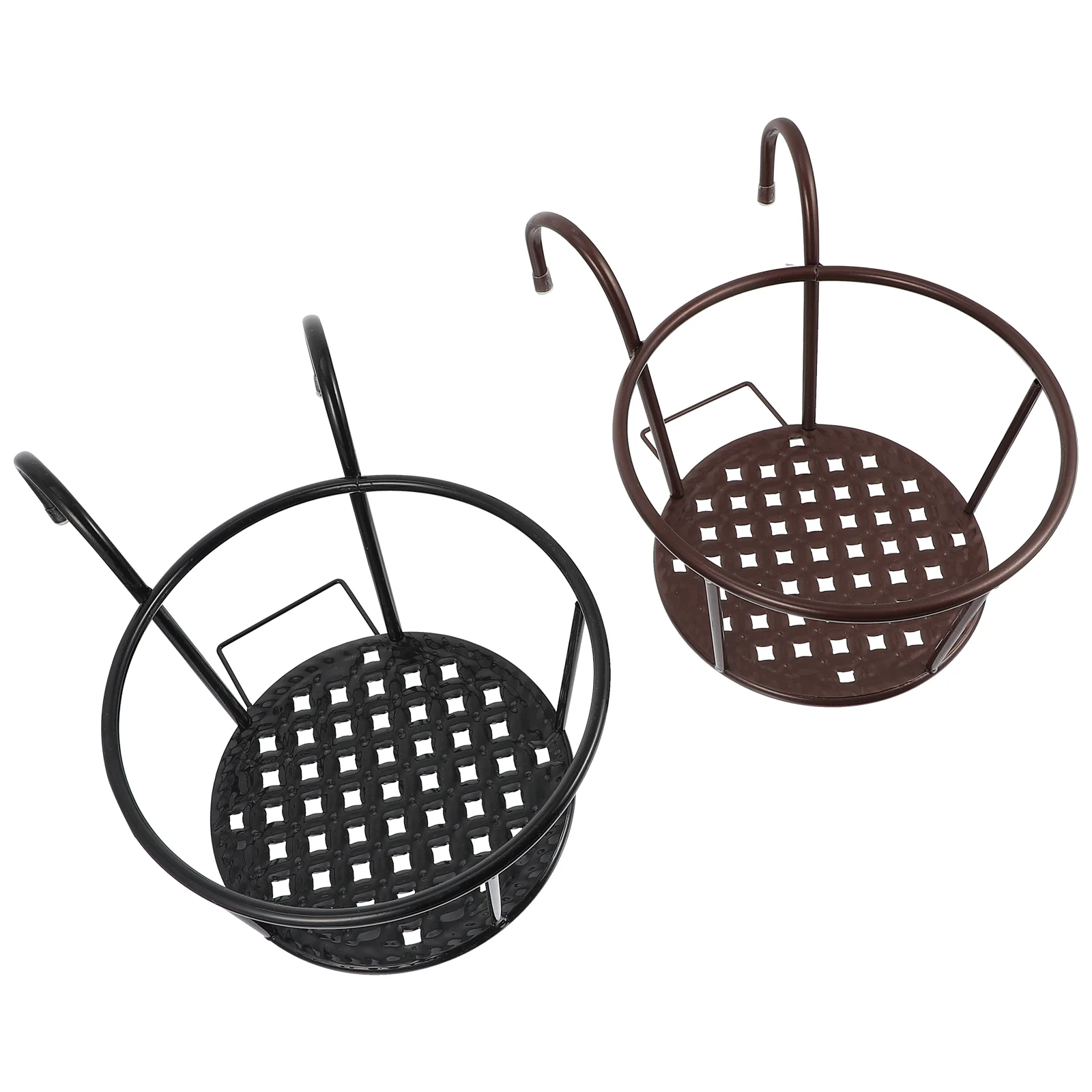 2 Pcs Iron Flower Pot Stand Wa - Bonsai Garden Wall のレビューと価格