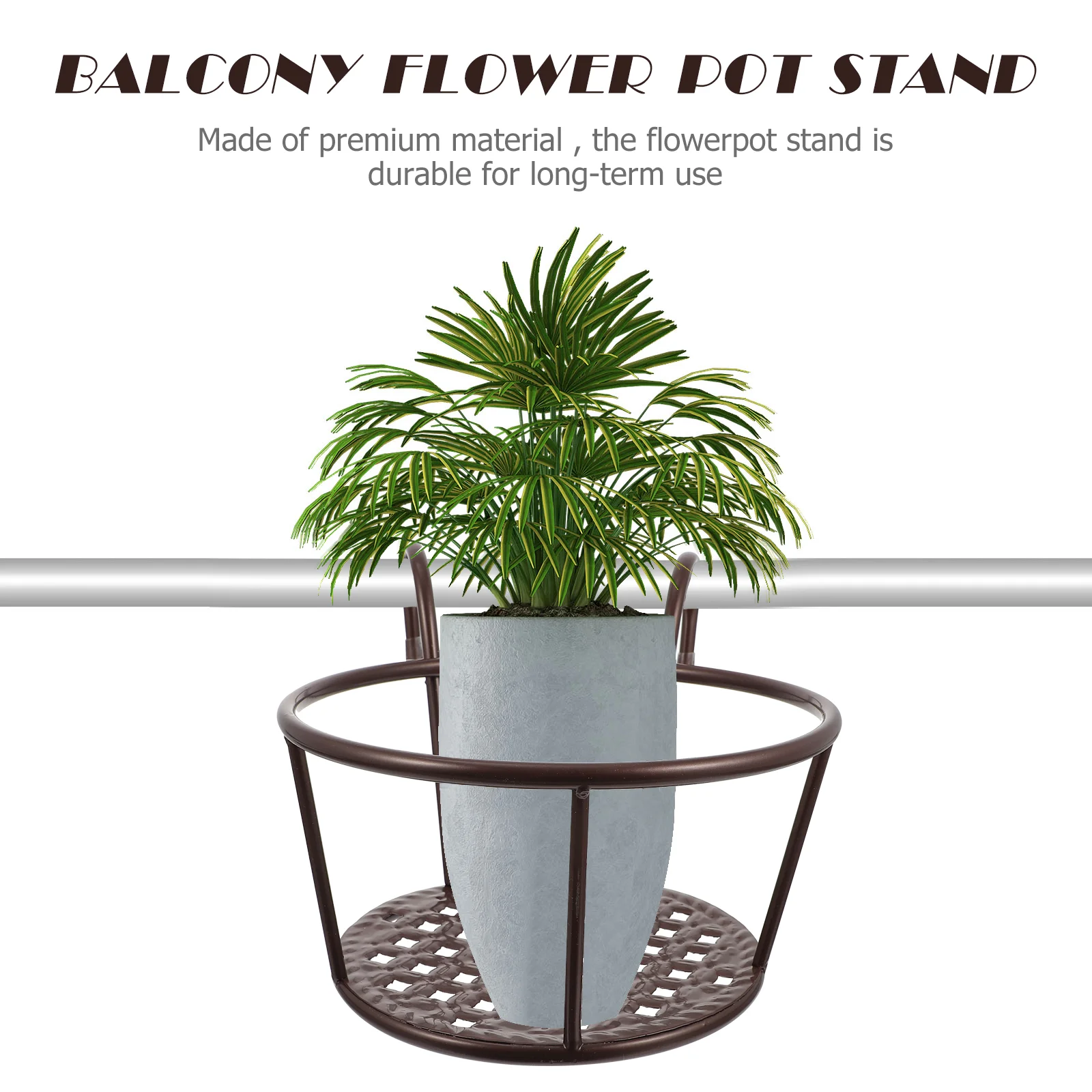 2 Pcs Iron Flower Pot Stand Wa - Bonsai Garden Wall のレビューと価格
