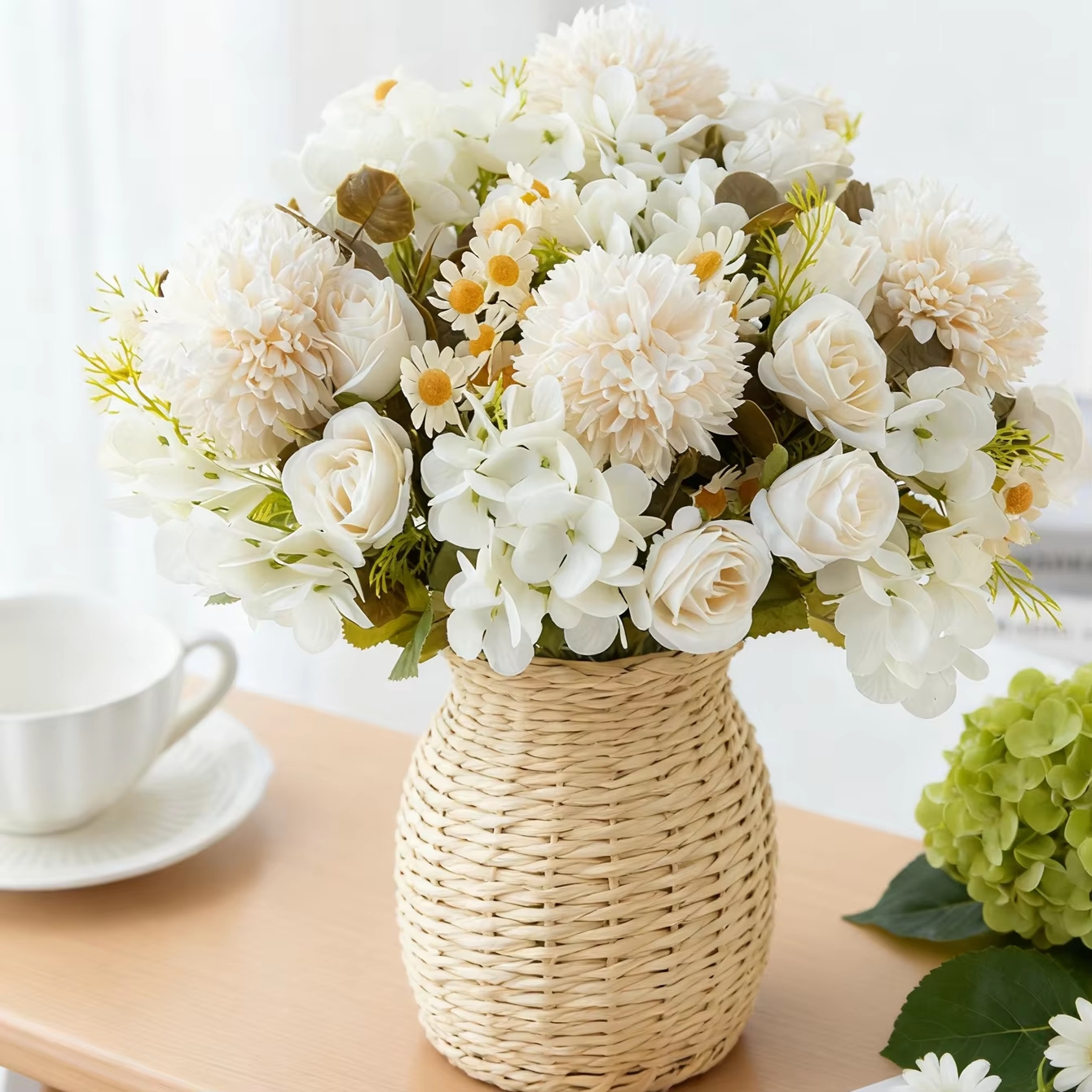 Artificial Chamomile Hydrangea - Bonsai Garden Wall のレビューと価格