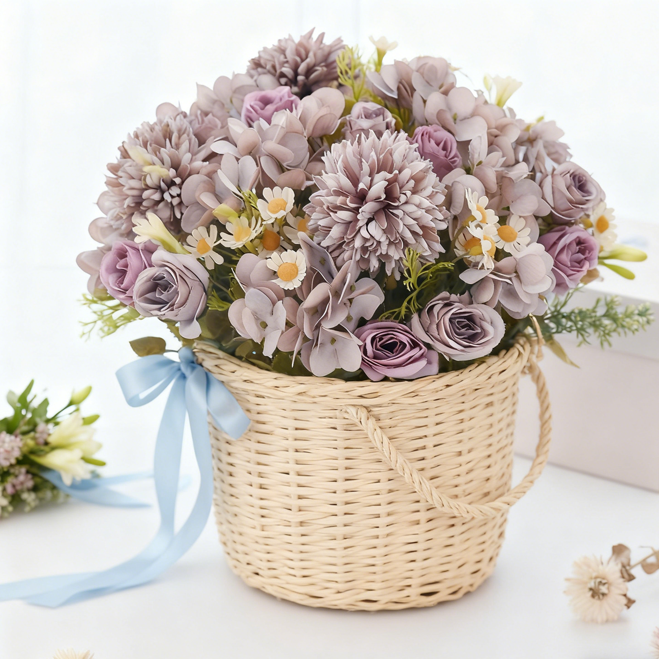 Artificial Chamomile Hydrangea - Bonsai Garden Wall のレビューと価格