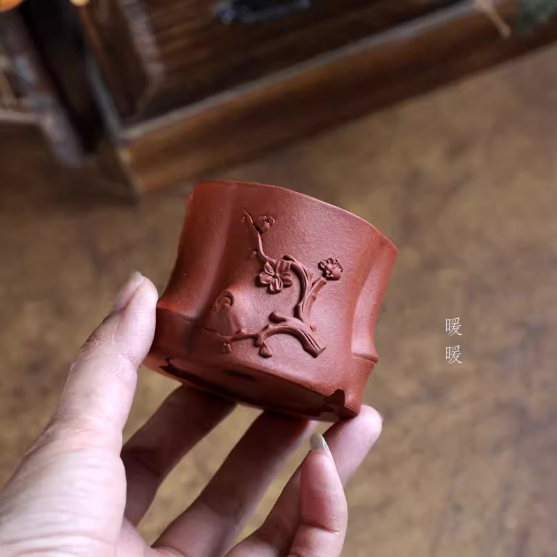 Purple Sand Bonsai Pot,Carved  - Bonsai Garden Chinese Garden のレビューと価格